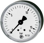 Standardmanometer, Stahlblechgeh., G 1/8 hinten, 0-10,0 bar, Ø 40