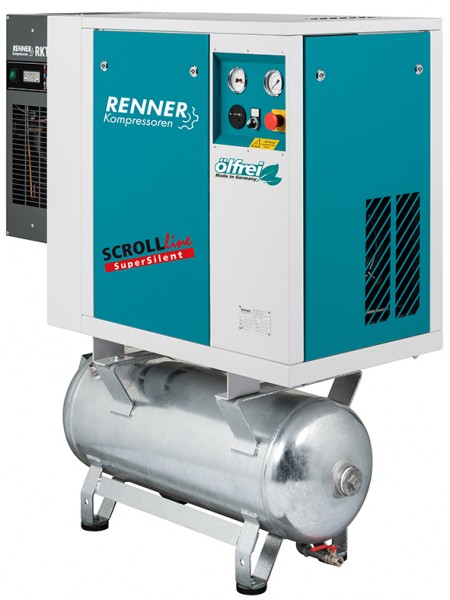 RENNER SCROLL-Kompressor SLDK-S 1,5 mit 90 Liter Druckluftbehälter