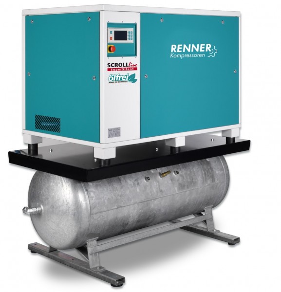 RENNER SCROLL-Kompressor SLDM-S 15,0 mit 500 Liter Druckluftbehälter