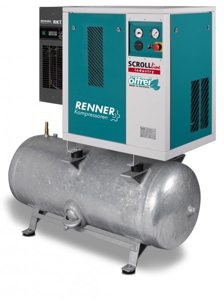 RENNER SCROLL-Kompressor SLDK-I 7,5 mit 250 Liter Druckluftbehälter