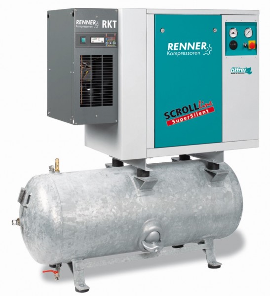 RENNER SCROLL-Kompressor SLDK-S 1,5 mit 250 Liter Druckluftbehälter
