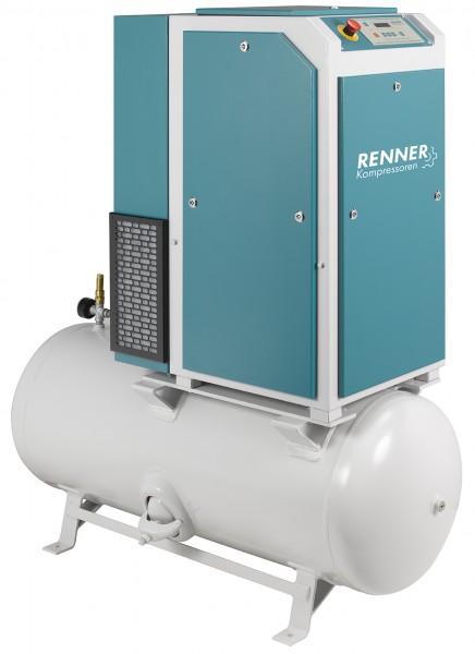 RENNER Schraubenkompressor RSDF-PRO 7,5 mit 250 Liter Druckluftbehälter