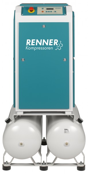 RENNER Schraubenkompressor RSDF-PRO 7,5 mit 2 x 90 Liter Druckluftbehälter