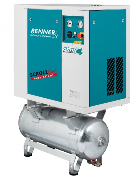 RENNER SCROLL-Kompressor SLD-S 1,5 mit 90 Liter Druckluftbehälter