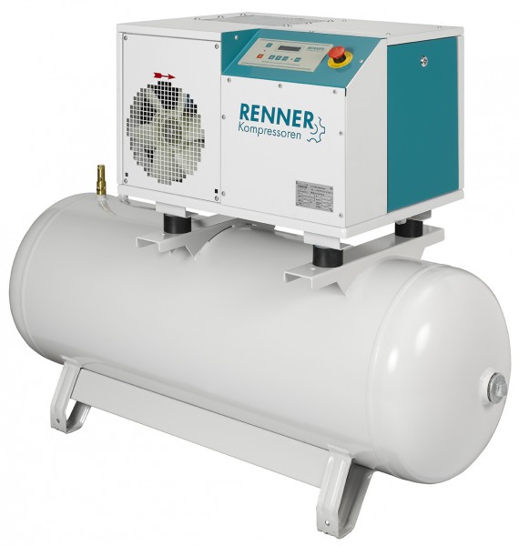 RENNER Schraubenkompressor RSD-B 5,5 mit 250 Liter Druckluftbehälter
