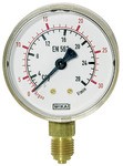 Manometer Sauerstoff, G 1/4 radial unten, 0 - 20/40 bar, Ø 63 mm