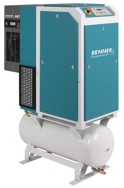 RENNER Schraubenkompressor RSDKF-PRO 5,5 mit 90 Liter Druckluftbehälter