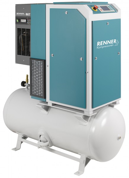 RENNER Schraubenkompressor RSDK-PRO 7,5 mit 250 Liter Druckluftbehälter