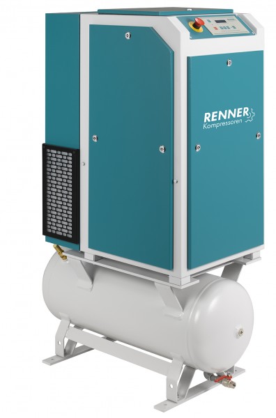 RENNER Schraubenkompressor RSDF-PRO 5,5 mit 90 Liter Druckluftbehälter
